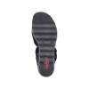 náhled dámské sandály RIEKER 67463-00 Černá