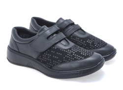 detail dámské polobotky pro halluxy PÖLKING SCHUHE 940184-01 Černá
