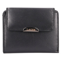 detail peněženky - střední formát LAGEN 50722 MET.BLACK