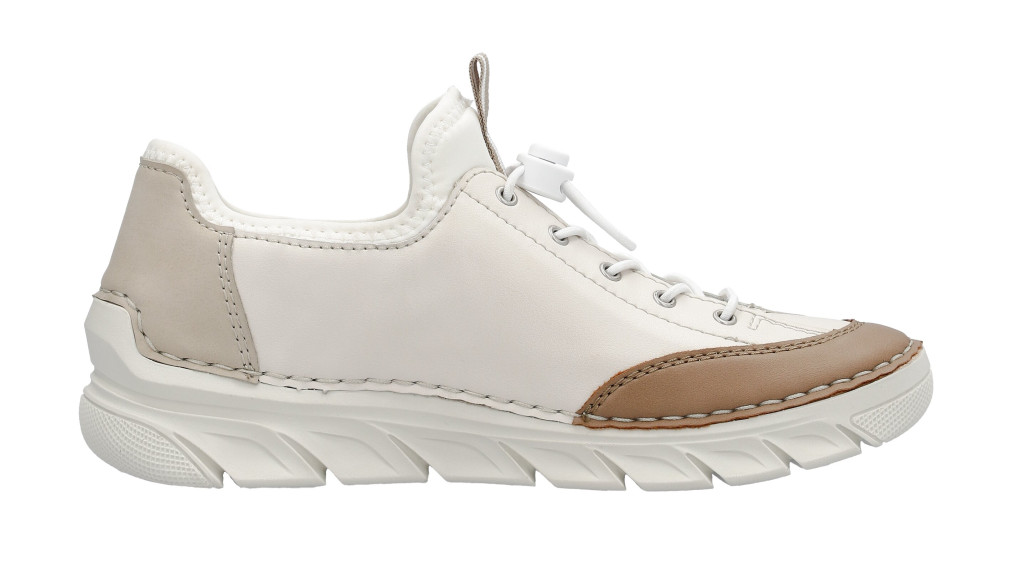 detail dámské nazouvací tenisky Rieker 55064-60 Béžová