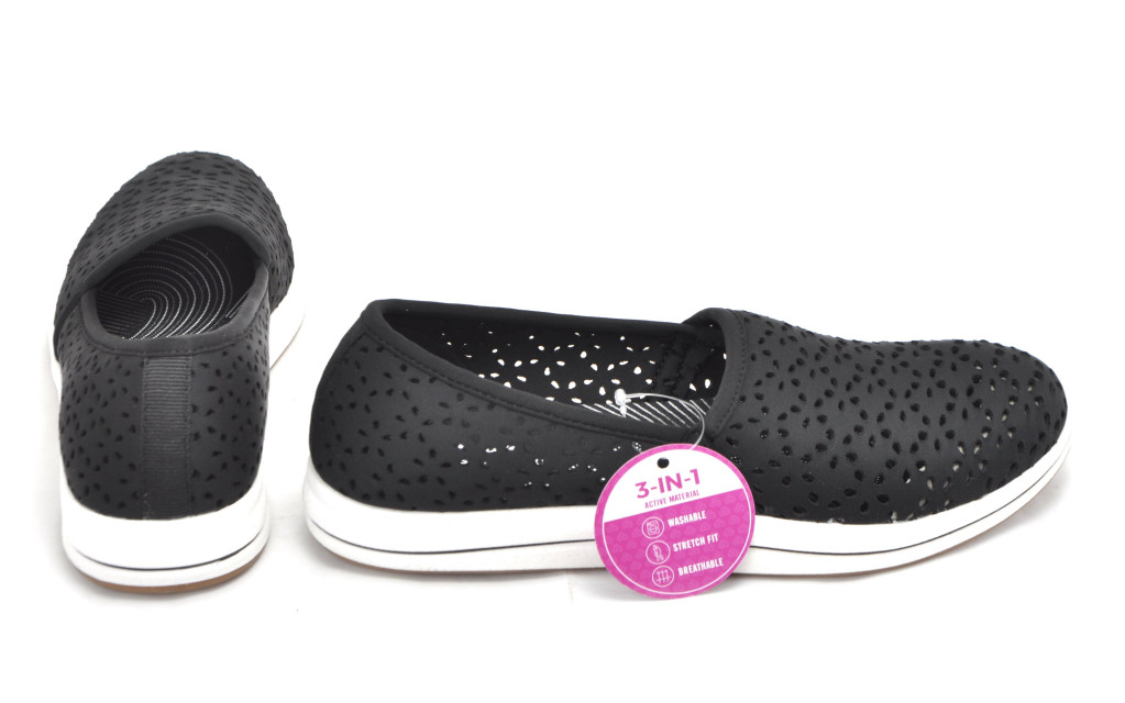 detail dámské baleríny CLARKS Brinkley Emily 26177665 Černá