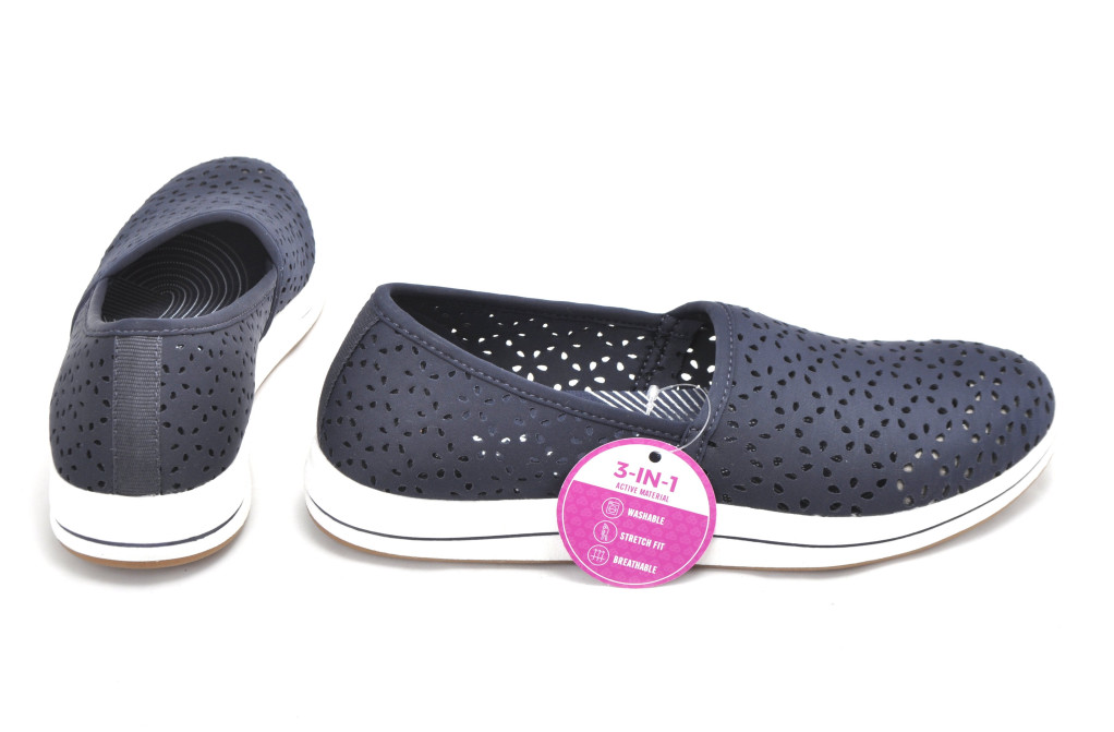 detail dámské baleríny CLARKS Brinkley Emily 26172506 Modrá