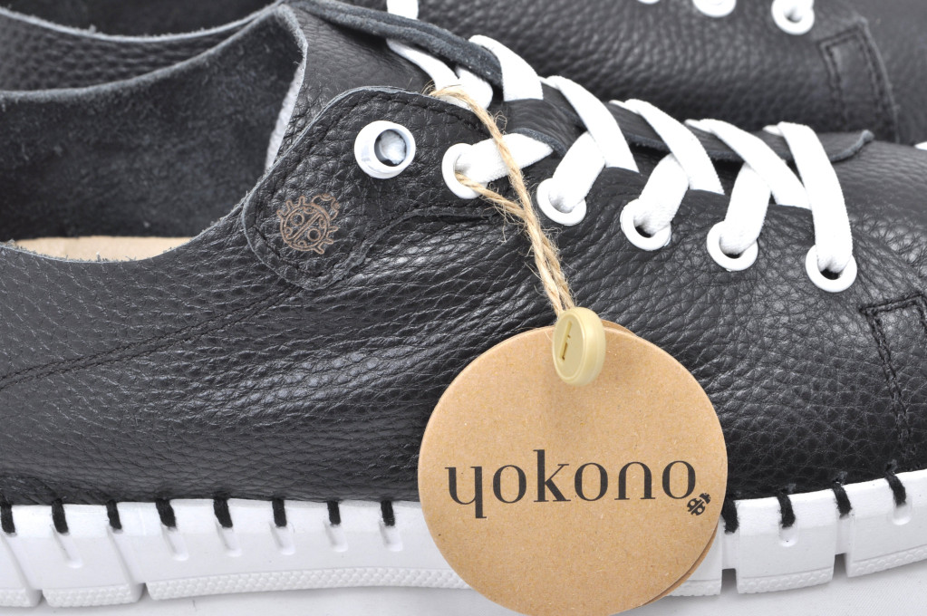 detail dámské vycházkové polobotky YOKONO FLOW-004 Černá