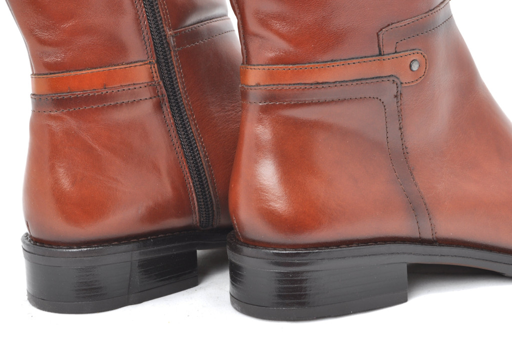 detail kozačky pro standardní lýtka (m) DORKING D7687-SRSR Hnědá