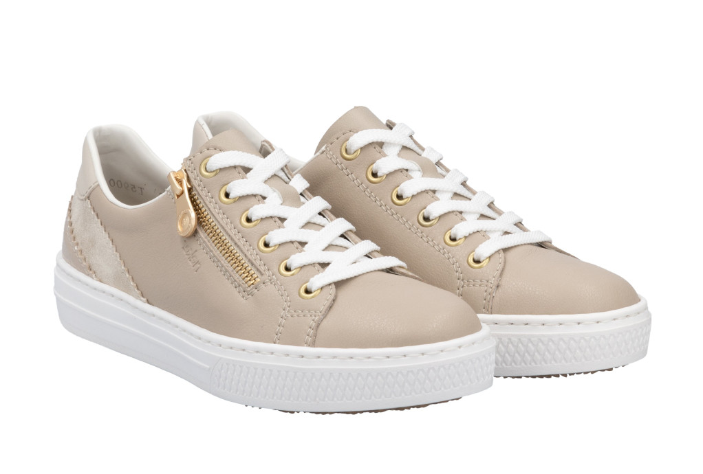 detail dámské sneakers Rieker L5900-62 Béžová