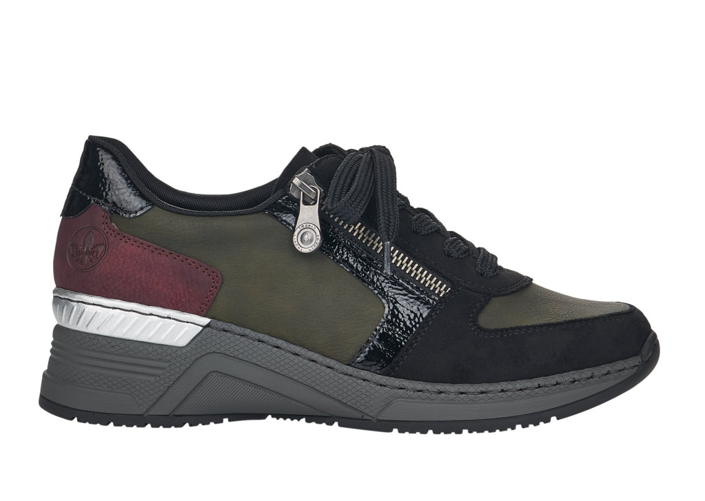 detail dámské sneakers RIEKER N4332 Zelená