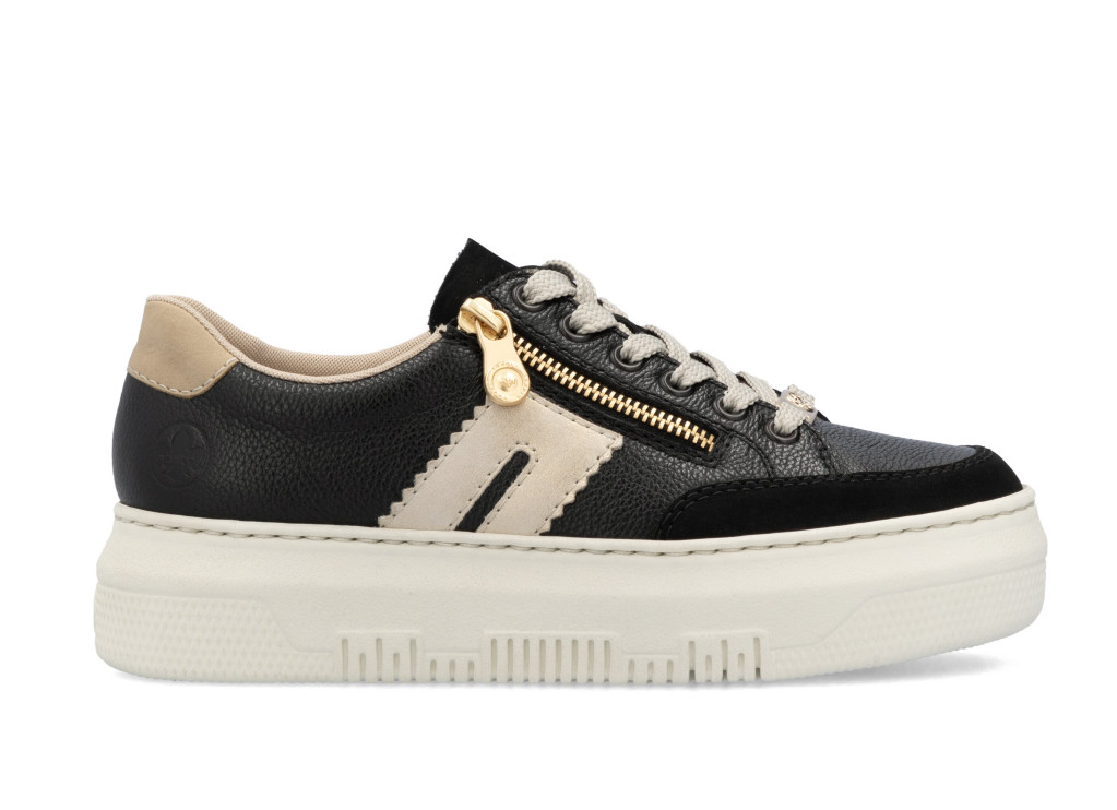 detail dámské sneakers Rieker M1912-00 Černá