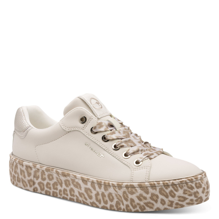 detail dámské tenisky TAMARIS 1-23751-44 329 LEOPADR COMB Béžová