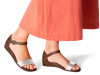 náhled dámské sandály Tamaris 1-28110-42 392 Cognac comb Hnědá