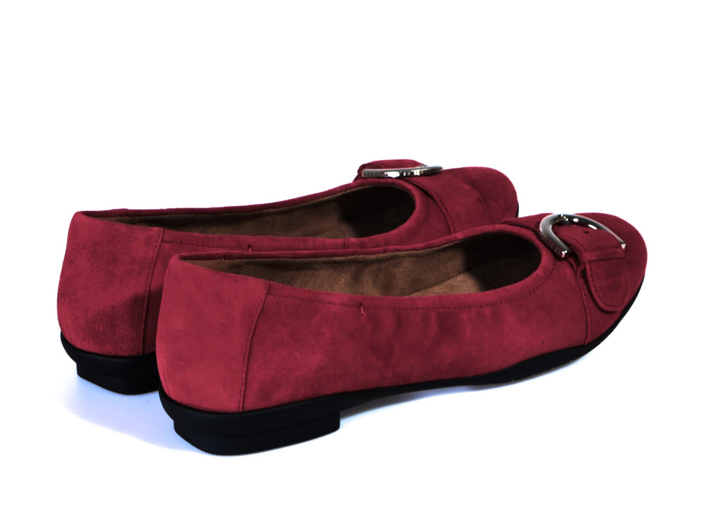 detail dámské baleríny CLARKS 26135565 Červená