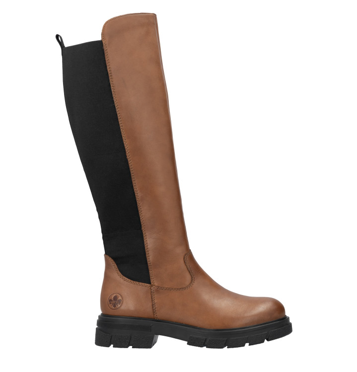 detail kozačky pro úzká lýtka (xs, s) Rieker Z9158-22 Hnědá