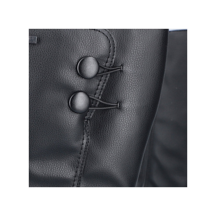 detail dámské polokozačky Rieker Z0090-00 Černá