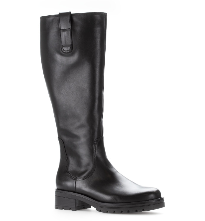detail kozačky pro široká lýtka (l, xl) Gabor 52.787.90 Černá