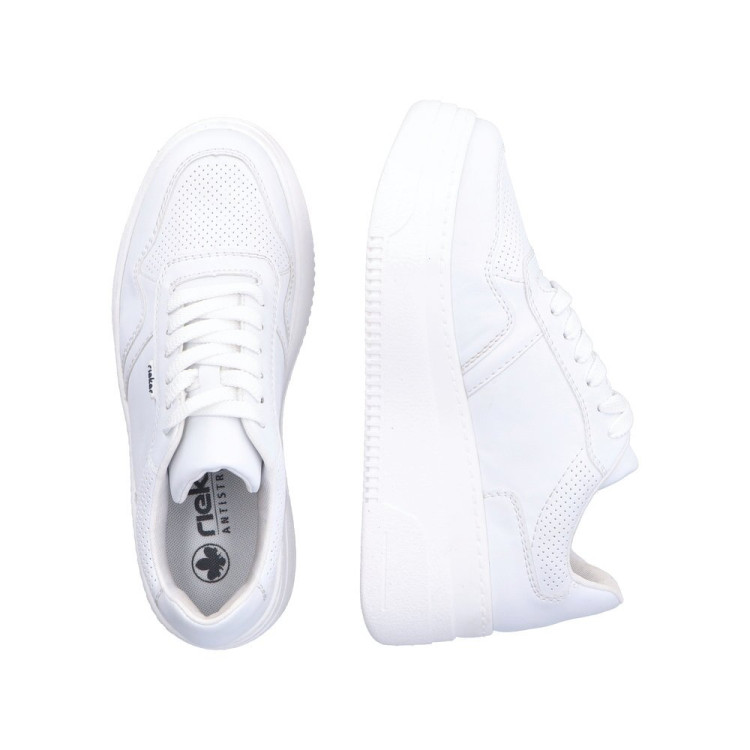 detail dámské sneakers Rieker M7811-80 Bílá