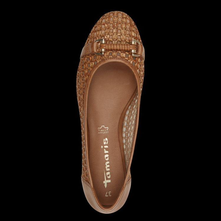 detail dámské baleríny TAMARIS 1-22138-44 305 Hnědá