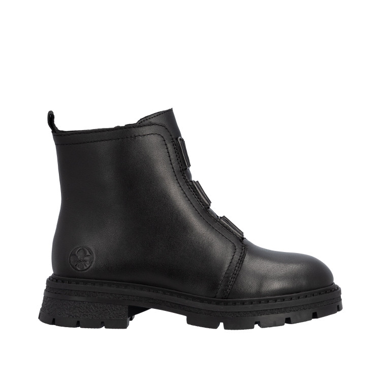 detail dámská kotníková obuv Rieker Z9857-00 Černá