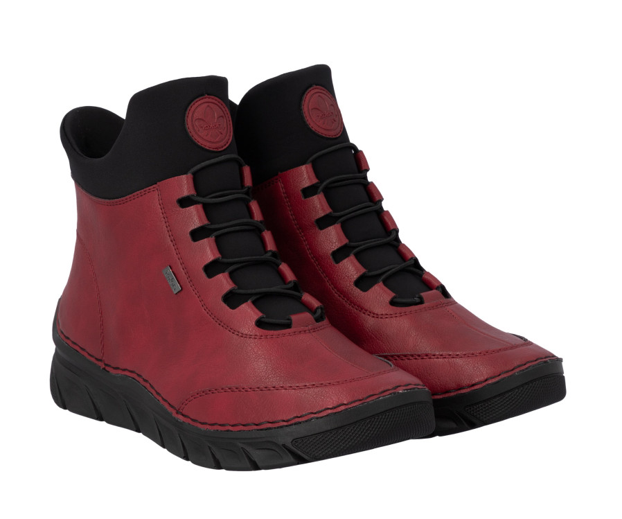detail dámská kotníková obuv Rieker 55069-35 Červená