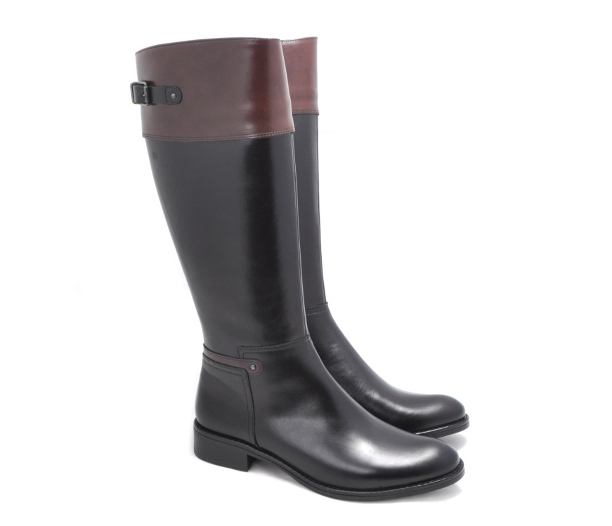 detail kozačky pro standardní lýtka (m) DORKING D7687-SRSR Černá