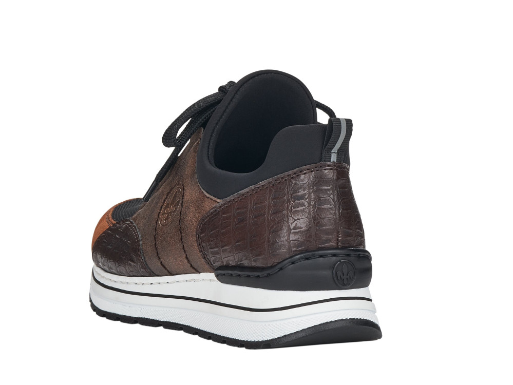 detail dámské sneakers RIEKER N6983 Hnědá