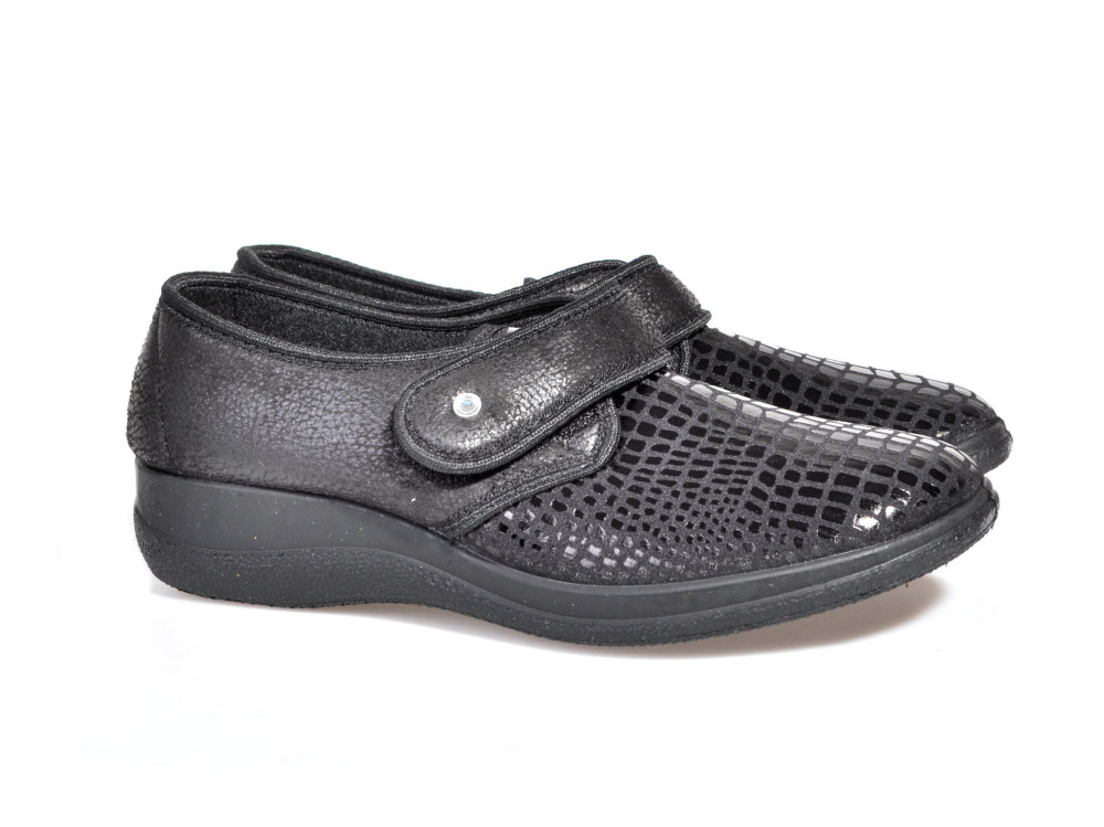 detail dámské polobotky pro halluxy MEDI LINE 4340S Černá