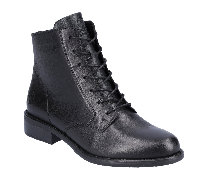 detail elegantní kotníková obuv REMONTE D0F73-01 Černá