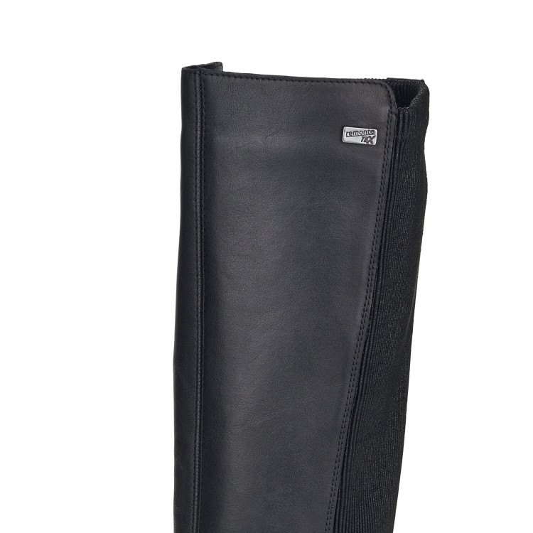 detail kozačky pro široká lýtka (l, xl) REMONTE D3975-01 Černá