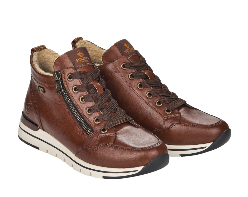 detail elegantní kotníková obuv REMONTE R6770-23 Hnědá