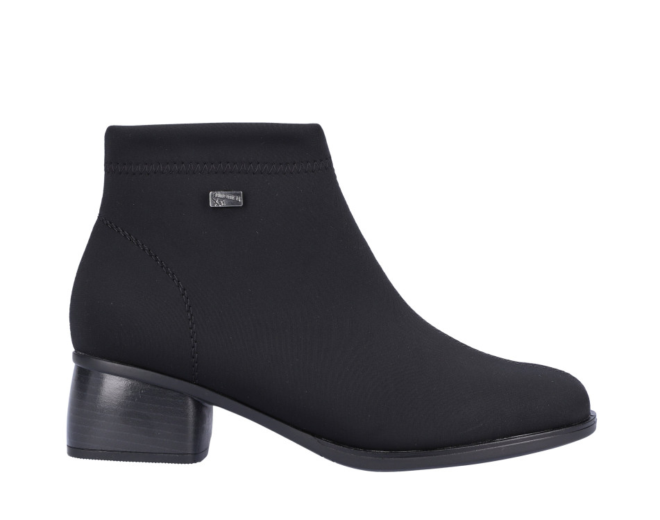 detail elegantní kotníková obuv REMONTE R8872-00 Černá