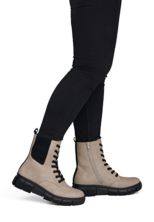 detail dámská kotníková obuv RIEKER X3414-60 Béžová