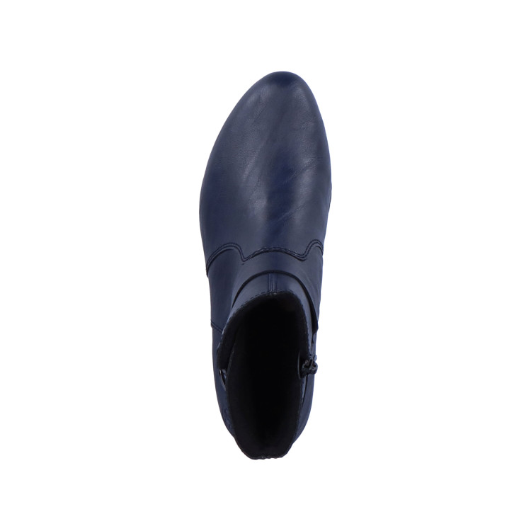 detail elegantní kotníková obuv RIEKER Y0775-14 Modrá
