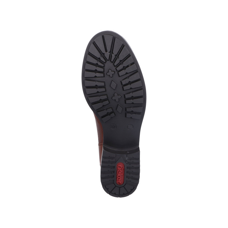 detail elegantní kotníková obuv RIEKER Z6840-25 Hnědá