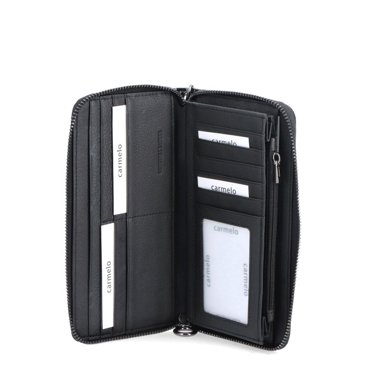 detail peněženky - velký formát Famito 2102 N C Černá