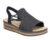 náhled dámské elegantní sandály Rieker 62941-00 Černá