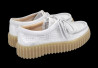 náhled dámské šněrovací polobotky CLARKS Torhill Bee 26181192 Stříbrná