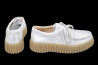 náhled dámské šněrovací polobotky CLARKS Torhill Bee 26181192 Stříbrná