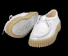 náhled dámské šněrovací polobotky CLARKS Torhill Bee 26181192 Stříbrná