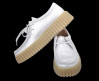 náhled dámské šněrovací polobotky CLARKS Torhill Bee 26181192 Stříbrná