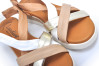 náhled dámské páskové sandály SHOESY EI0254194 Béžová